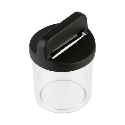 Диспенсер для скрепок магнитный СТАММ круглый прозрачный