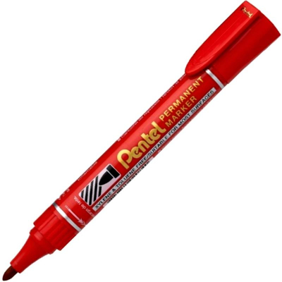 Маркер перманентный Pentel круглый&nbsp;&nbsp;2.0мм 'Extra Large Point' красный