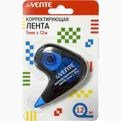 Корректор ленточный 5.0мм х12.0м deVENTE с фронтальный аппликатором в блистере
