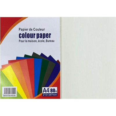 Бумага цветная A4 Colour Paper 80г пастель слоновая кость 100л