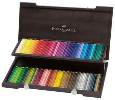 Карандаши акварельные Faber-Castell Albrecht Dürer 120цв в коробке из морёного дерева