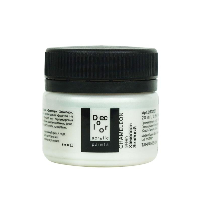 Краска акриловая декоративная Деколор Хамелеон зеленый  20мл