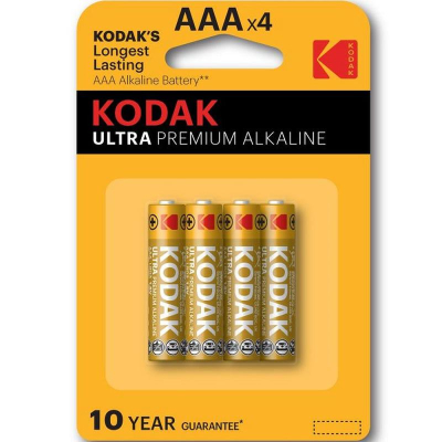 Батарейка Kodak&nbsp;&nbsp;1.5V AAA/LR03 ULTRA Premium Alkaline&nbsp;&nbsp;4шт в блистере