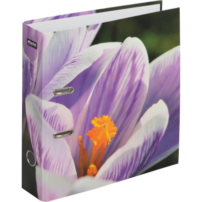 Папка файл A4  75мм Attache Selection 'Crocus' цветок