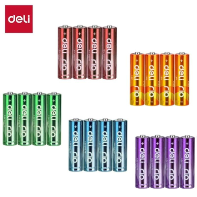 Батарейка Deli&nbsp;&nbsp;1.5V AAA/LR03 Alkaline&nbsp;&nbsp;4шт в спайке 'Rio' цвета ассорти