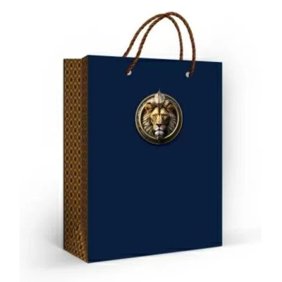 Пакет подарочный 13х18см ламинированный 'Бронзовый лев'