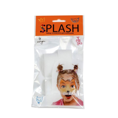 Спонжи для грима SPLASH 4шт