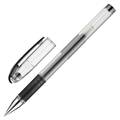 Ручка гелевая Pilot 0.38мм G3 Grip с резиновой манжетой черная