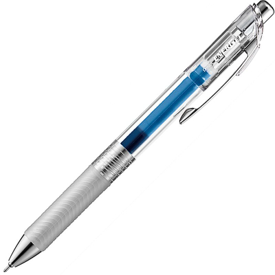 Ручка гелевая автоматическая Pentel 0.5мм 'EnerGel' InFree с резиновой манжетой синяя