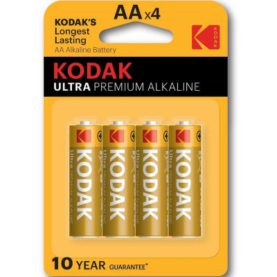Батарейка Kodak&nbsp;&nbsp;1.5V AA/LR6 ULTRA Premium Alkaline&nbsp;&nbsp;4шт в блистере