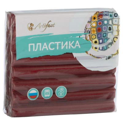 Глина полимерная термоотвердевающая Артефакт 'Классик' вишневая  56г