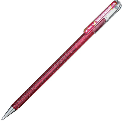 Ручка гелевая Pentel 1.0мм Hybrid Dual Metallic чернила 'хамелеон' розовый + розовый металлик