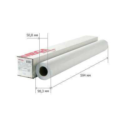 Бумага для плоттера A1&nbsp;&nbsp;23"/0.594х45м&nbsp;&nbsp;90г ProMEGA Engineer InkJet Standart втулка 50.8мм 