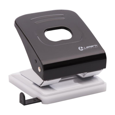 Дырокол&nbsp;&nbsp;30л Lamark 'Metallic' металлический черный
