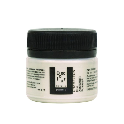 Краска акриловая декоративная Деколор Хамелеон розовый  20мл