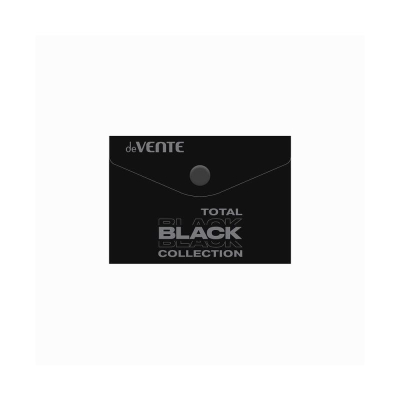 Папка-пакет на кнопке A7  11х7см deVENTE пластиковая 180мкм 'Total Black'
