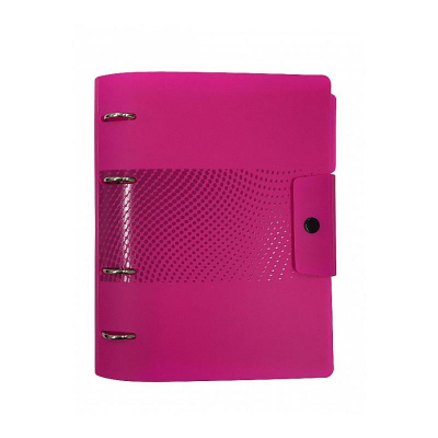 Ежедневник A5 Attache 'Digital' 272стр пластиковая обложка на кнопке розовый