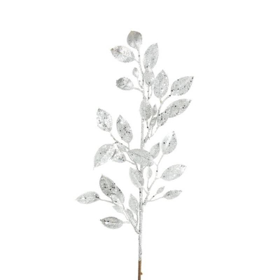 Ветка декоративная 70х26см серебро