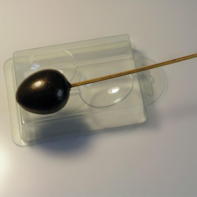 Форма для шоколада пасхальная пластиковая Мир Форм Яйцо на палочке