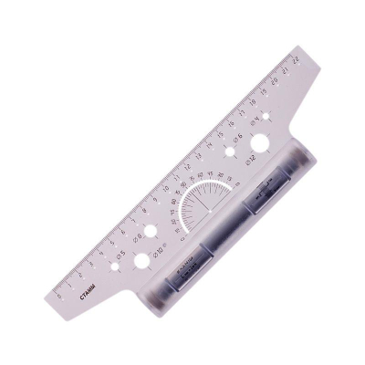 Рейсшина&nbsp;&nbsp;22см с металлическим роликом СТАММ