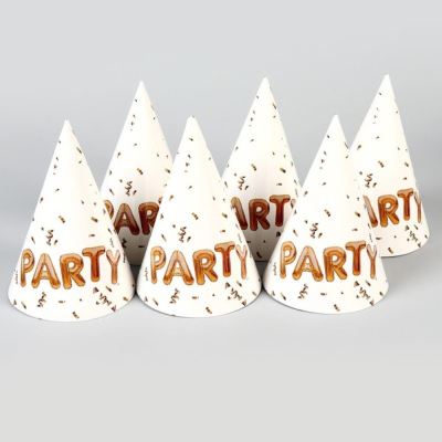 Колпак карнавальный Страна Карнавалия 'Party' картонный 6шт 
