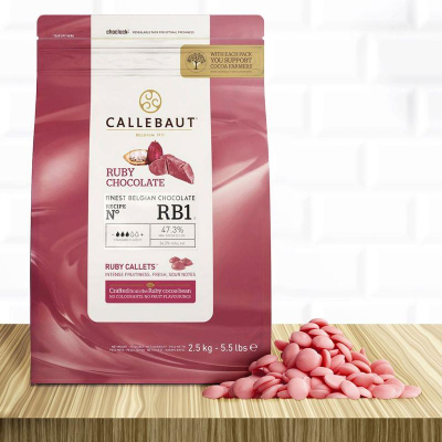 Шоколад цветной Callebaut 'Ruby' 0.5кг