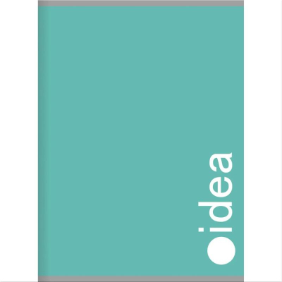 Тетрадь A4  48л клетка на скрепке Listoff® картонная матовая обложка 'Mix color. Дизайн 11'