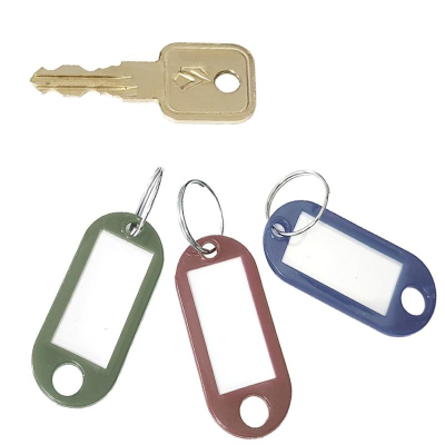 Бирка для ключей deVENTE 'sigNATURE' пластиковая 50x22мм 3 цвета ассорти&nbsp;&nbsp;48шт