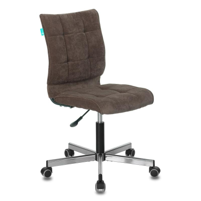 Кресло офисное Бюрократ&nbsp;&nbsp;330M хромированная крестовина ткань темно-коричневое