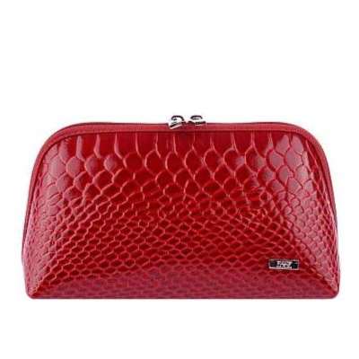 Косметичка Esse Претти Red  кожа питон малиновый