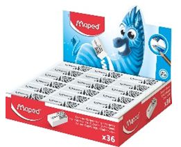 Ластик пластиковый для карандаша Maped Technic Pulse&nbsp;&nbsp;40х18х13мм белый