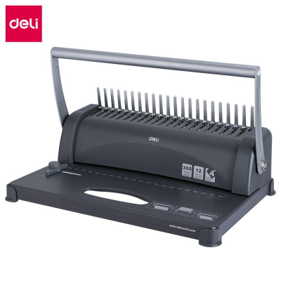 Переплетчик пластиковой пружиной 10/360л Deli 'Easy' @Home серый