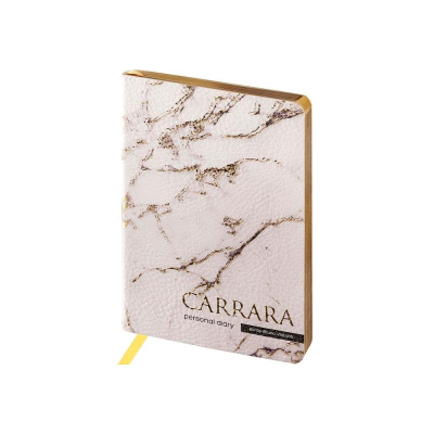 Ежедневник A6 BrunoVisconti® 256стр тонированный блок гибкая обложка искусственная кожа 'Carrara'