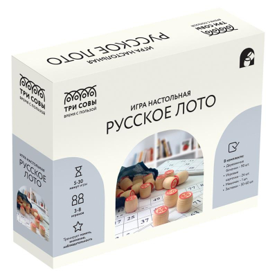 Игра настольная ТРИ СОВЫ 'Русское лото'