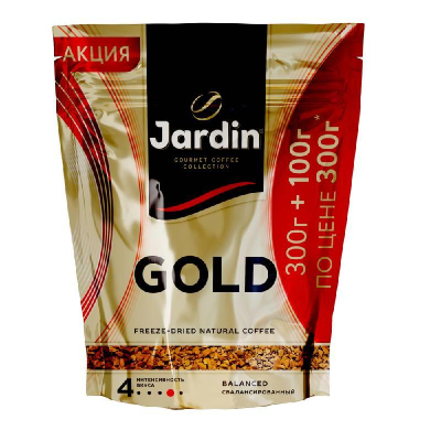 Кофе растворимый Jardin 'Gold' 400г в вакуумном пакете