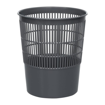 Корзина для бумаг пластиковая 14л СТАММ&nbsp;&nbsp;сетчатая серая