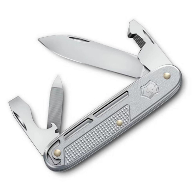Нож  93мм Swiss Army Knives Alox  9 функций 'Synergy' алюминиевая рукоятка серебристый