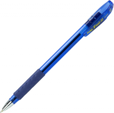 Ручка шариковая Pentel 1.0мм Feel it! трехгранный корпус с резиновой манжетой синяя