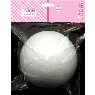 Заготовка для декорирования из пенопласта deVENTE 'Шар' d-20см