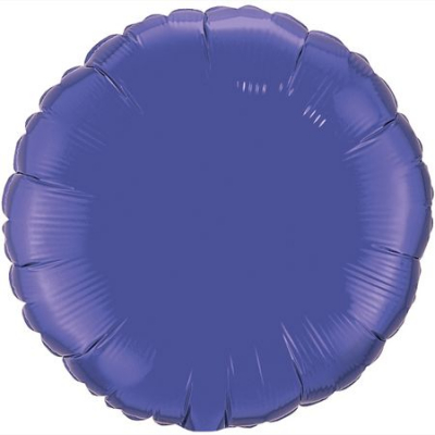 Шар воздушный фольгированный Круг фиолетовый Flex Metal 48см