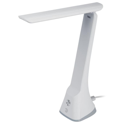 Светильник настольный LED 11W ЭРА 6000K яркий белый свет на подставке белый