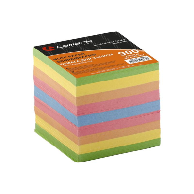 Куб для записей  цветной 9.0х9.0х9.0см Lamark 80г/м²