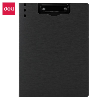 Клипборд с обложкой A4 Deli PP темно серый