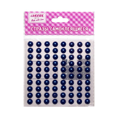 Стразы deVENTE 'Жемчуг'  8мм  80шт розовые акриловые самоклеящиеся