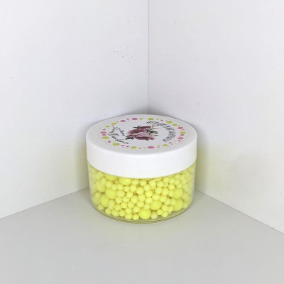 Посыпка Sweetdeserts рисовые шарики неоновые желтые  50г