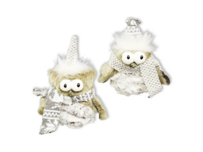 Сова дымчатая в колпачке 9см 2 дизайна