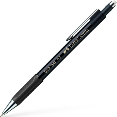 Карандаш автоматический 0.7мм Faber-Castell Grip 1347 черный