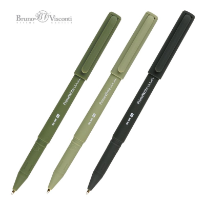 Ручка шариковая BrunoVisconti® 0.7мм 'PrimeWrite' 3 оттенка 'Verde' синяя