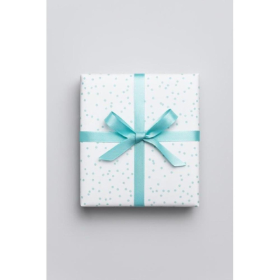 Бумага упаковочная&nbsp;&nbsp;50х70см крафтовая ILikeGift 'Горошек' синяя