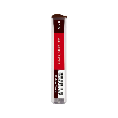 Грифель 0.5мм B Faber-Castell Polymer 12шт